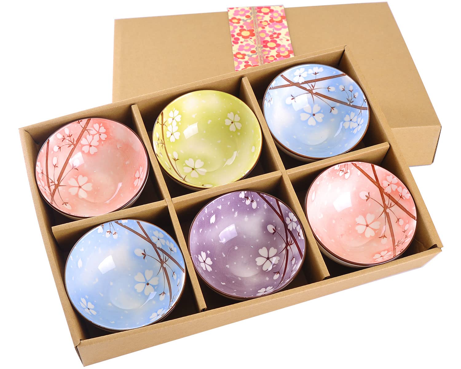 Amazon.com: WHJY Cherry Bloom Chinese Japanese Ceramic Rice Bowl